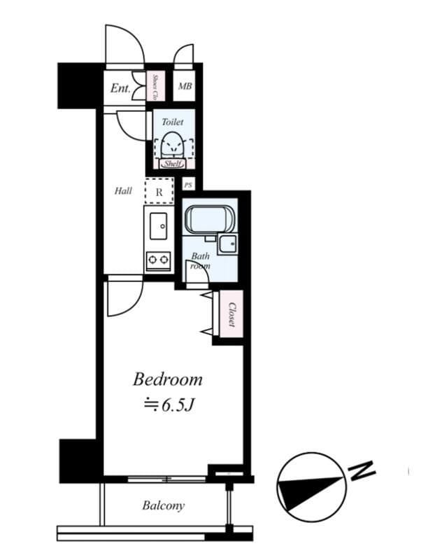 コンシェリア新橋 MASTER′S VILLA 503 間取り図