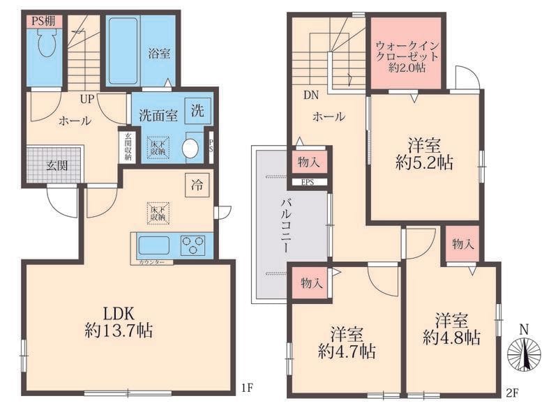 Bloomi Ⅰ 20万円/なし/入力なし 間取り図