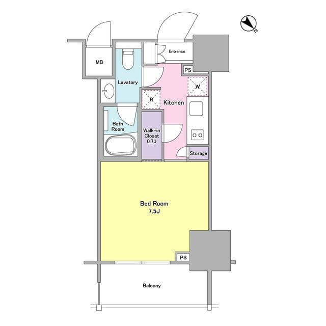 パークリュクス白金高輪 1307