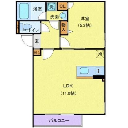 LUNIQ文京音羽North 302 間取り図