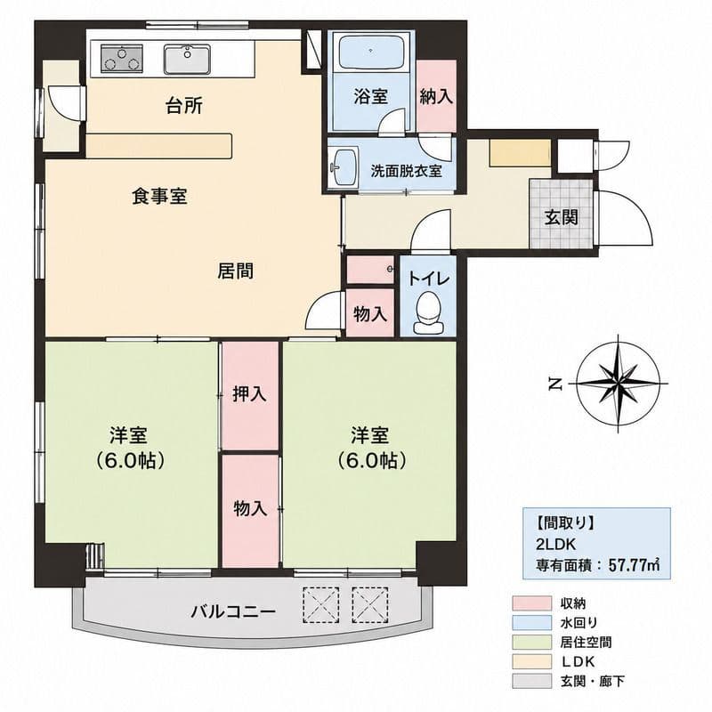 パリセイド東神田 301 間取り図