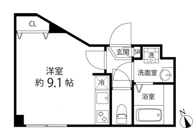 プレール・ドゥーク成増 110 間取り図