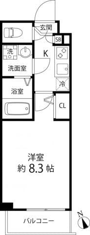 プレール・ドゥーク成増 201 間取り図
