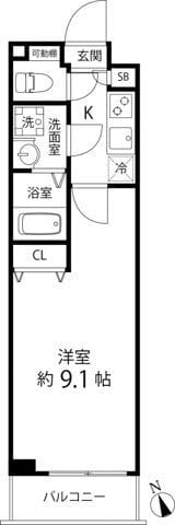 プレール・ドゥーク成増 207 間取り図