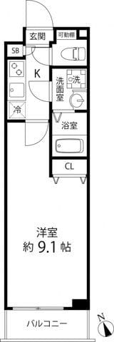 プレール・ドゥーク成増 208 間取り図