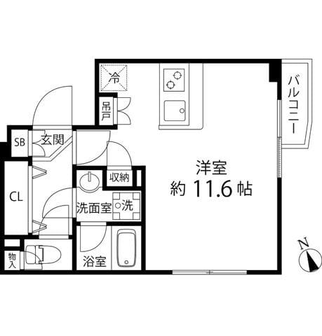 プレール・ドゥーク成増 313 間取り図