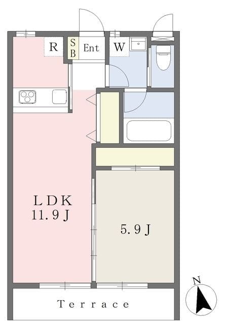 久遠 Qon 105 間取り図