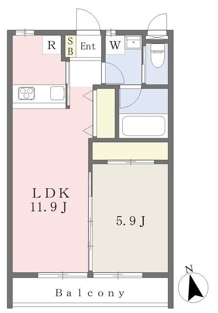 久遠 Qon 205 間取り図