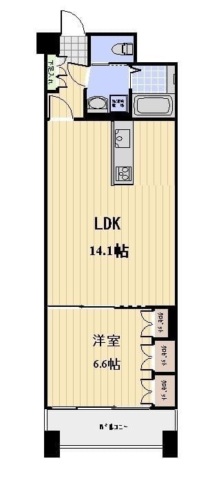 グランカーサ浅草 503 間取り図