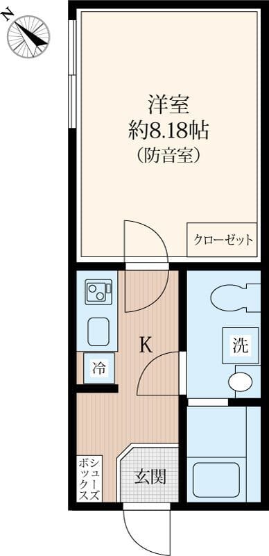 ラシクラス南行徳 302 間取り図