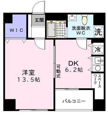 カスターニャ銀座 601 間取り図