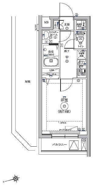 RELUXIA品川東大井 505 間取り図