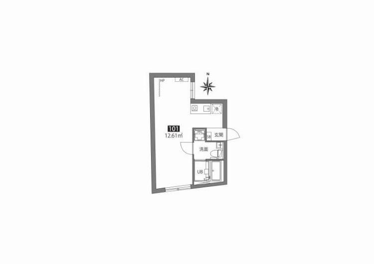 Gran Fusion阿佐ヶ谷 101 間取り図