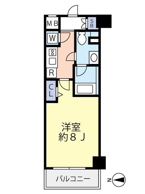 グランヴァン小竹向原 0101 間取り図