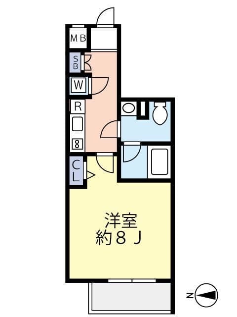 グランヴァン小竹向原 0202 間取り図