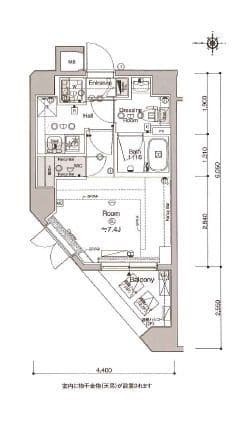 グランヴァン小竹向原 201 間取り図