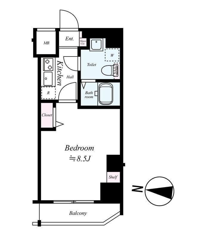 GENOVIA亀戸Ⅲ skygarden 302 間取り図