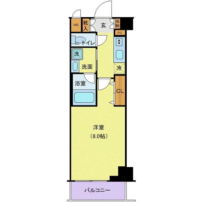 TATSUMIスカイガーデンテラス 305 間取り図