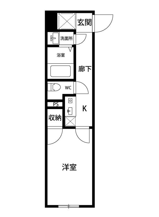 ペアルージュ西落合 302 間取り図