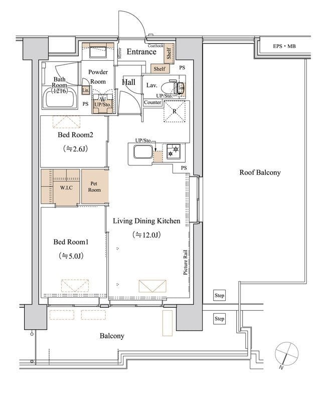 ブランシエスタ西馬込 0510 間取り図