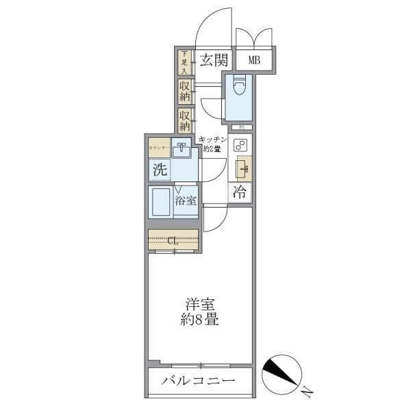 ビューテラス茗荷谷 101 間取り図