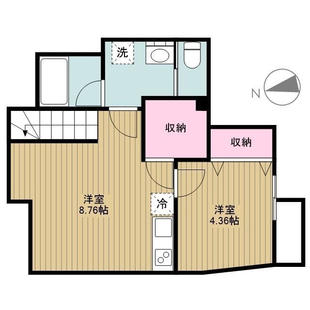 ローズテラス新小岩 301 間取り図