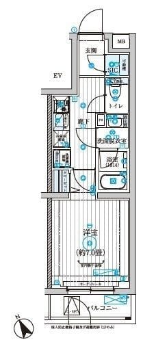 リライア西調布 102 間取り図