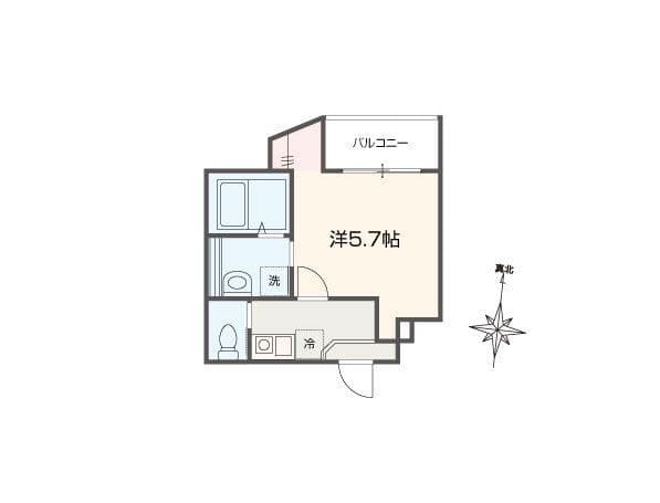 MELLAS志茂Ⅱ 201 間取り図