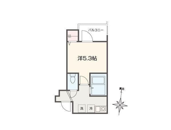 MELLAS志茂Ⅱ 302 間取り図
