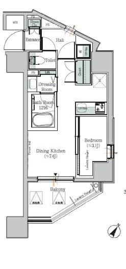 ONE ROOF RESIDENCE KIBA EAST 601