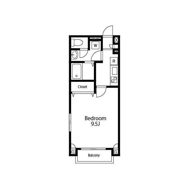 アンフルール 201 間取り図