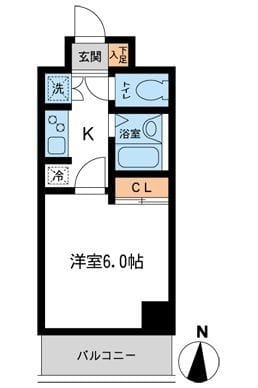 グローバン森下 0402 間取り図