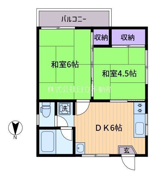 向山コーポ 2F 間取り図