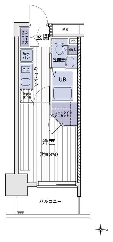 エスティメゾン大島 0418 間取り図