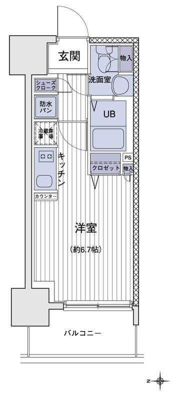 エスティメゾン大島 0605 間取り図