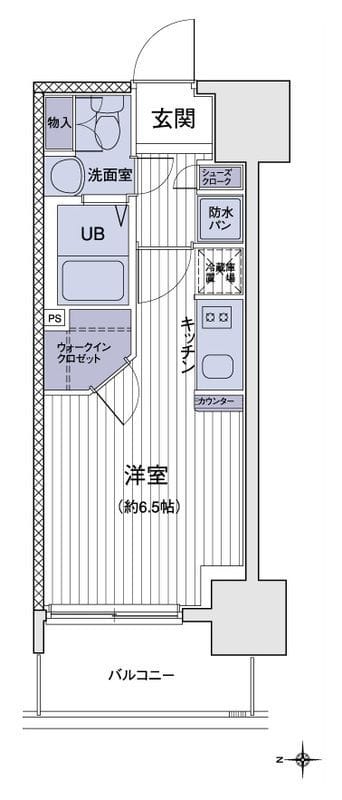 エスティメゾン大島 0609 間取り図
