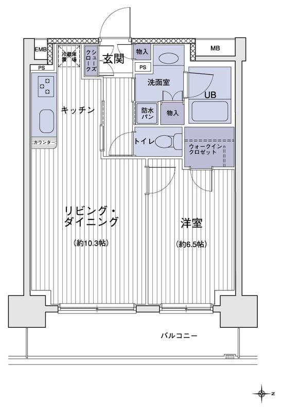 エスティメゾン大島 1313 間取り図