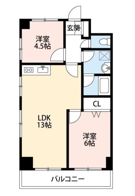 スライヴ21 405 間取り図