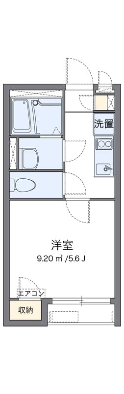 クレイノ市谷台町 202 間取り図