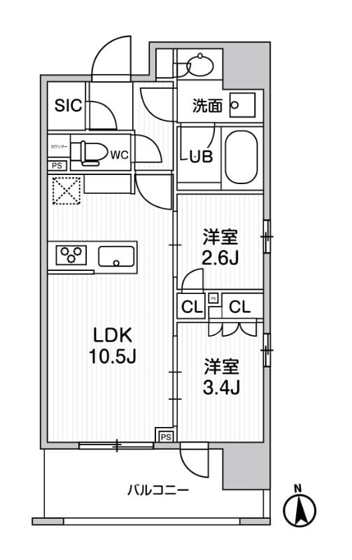 シーズンフラッツ新御徒町イースト 601