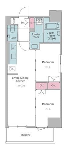 ドゥーエ入谷Ⅰ 0804