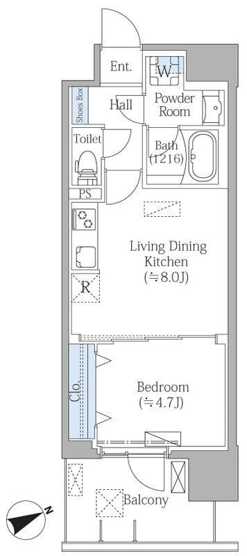 PRIME SQUAREⅢ 1002 間取り図