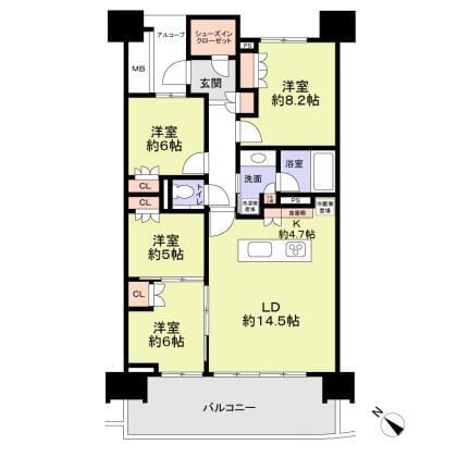 HARUMIFLAG SUN VILLAGE A棟 902