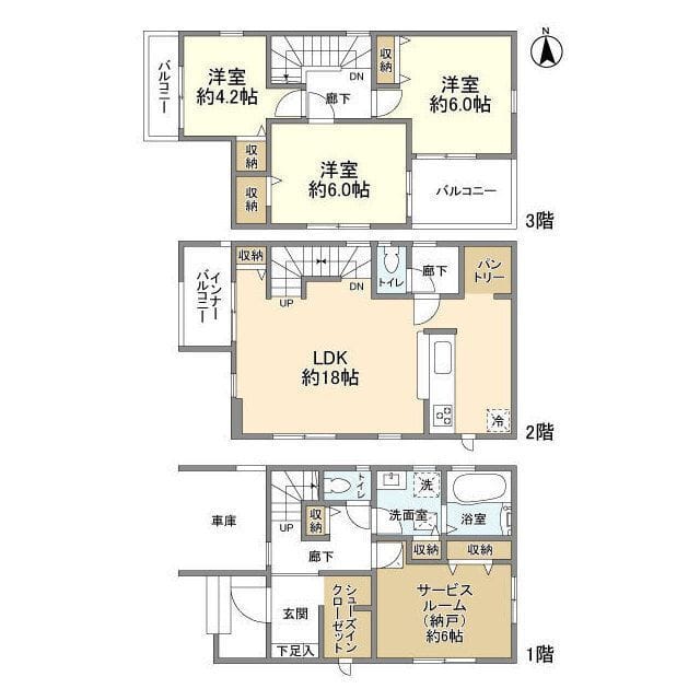 Kolet川口上青木 18.9万円/入力なし/なし 間取り図