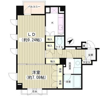 エスペランサ南青山 303 間取り図