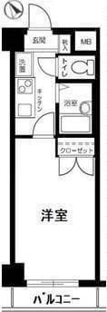 カテリーナ市ヶ谷 210 間取り図