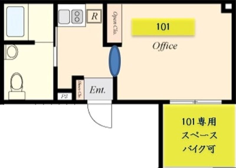 HW.HILLS(新川) 101 間取り図