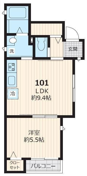 ディアス・ブリランテ 101 間取り図