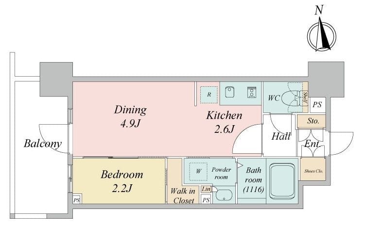 LiveCasa西台 0204 間取り図