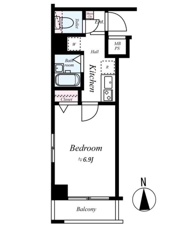 L-Flat南品川 303 間取り図